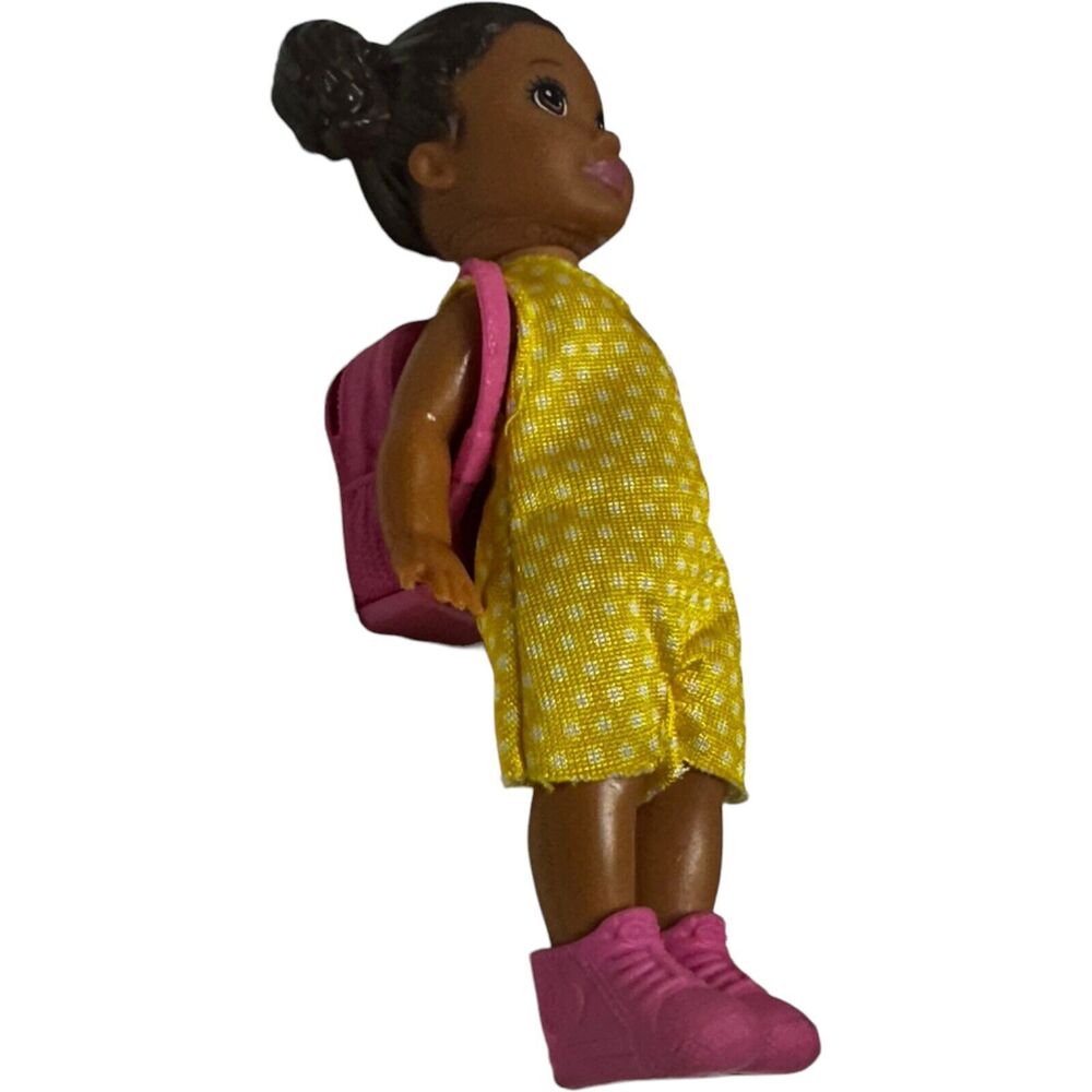Vintage Mattel Kelly Barbie Doll Toddler Girl Molded Brown Hair W/Backpack 1994